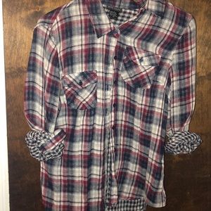 Red white and blue flannel